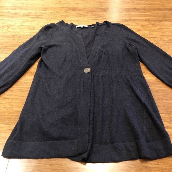 Vince smoky blue cashmere & cotton cardigan. Small - Picture 5 of 9